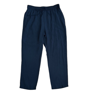 Zara Medium Black Modal Blend Pull On Pants Elastic Waist Relaxed NWT